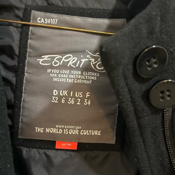 Esprit black coat - Picture 2 of 3